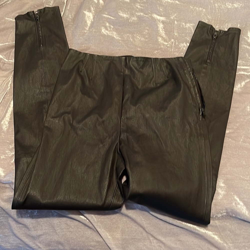 Leather leggings